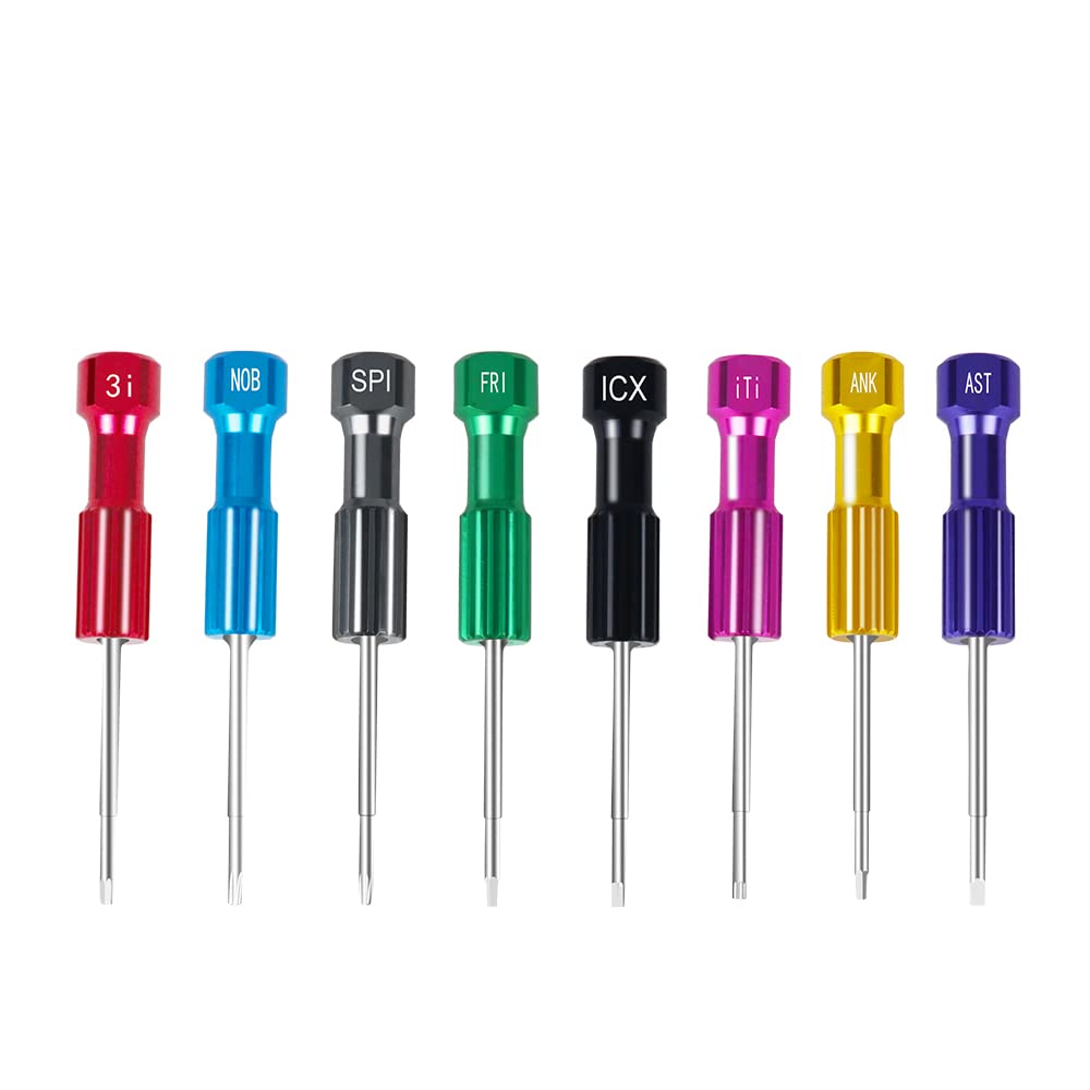 DenFactory - Set di 8 cacciaviti per impianti da laboratorio, strumenti tecnici e micro cacciaviti