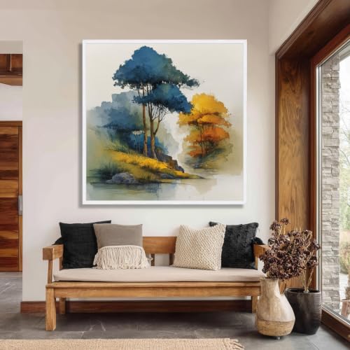 Scène de rivière paisible en toile de paysage naturel pour une chambre relaxante - 3