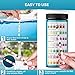 JNW 7-in-1 Pool Test Strips, 100 Quick & Accurate Test Strips for Pool Water, Spa Test Strips for Hot Tub, Chlorine Test Strips, Bromine, pH, Alkalinity, Hardness & More - Swimming Pool Test Kit