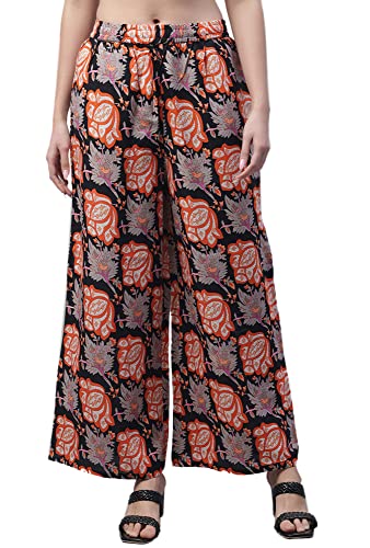 Image of Pistaa's Women's Regular Fit High Rise Palazzo