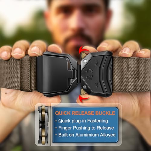 Image of BULLIANT Men Stretch Tactical Web Belt MultiPack 1.5 inch-Adjustable Fit | Smooth Sliding for Micro Fit - Tailored for Exact Size-Holeless for Golf Jeans or Casual