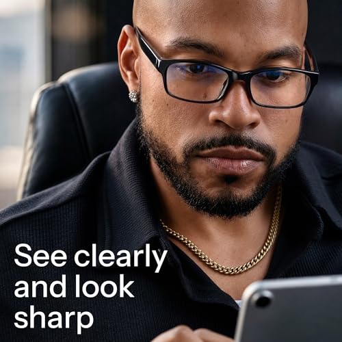 Image of Gaoye Reading Glasses 3-Pack - Blue-Light Filter, UV Protection - Readers with Rectangle Frames