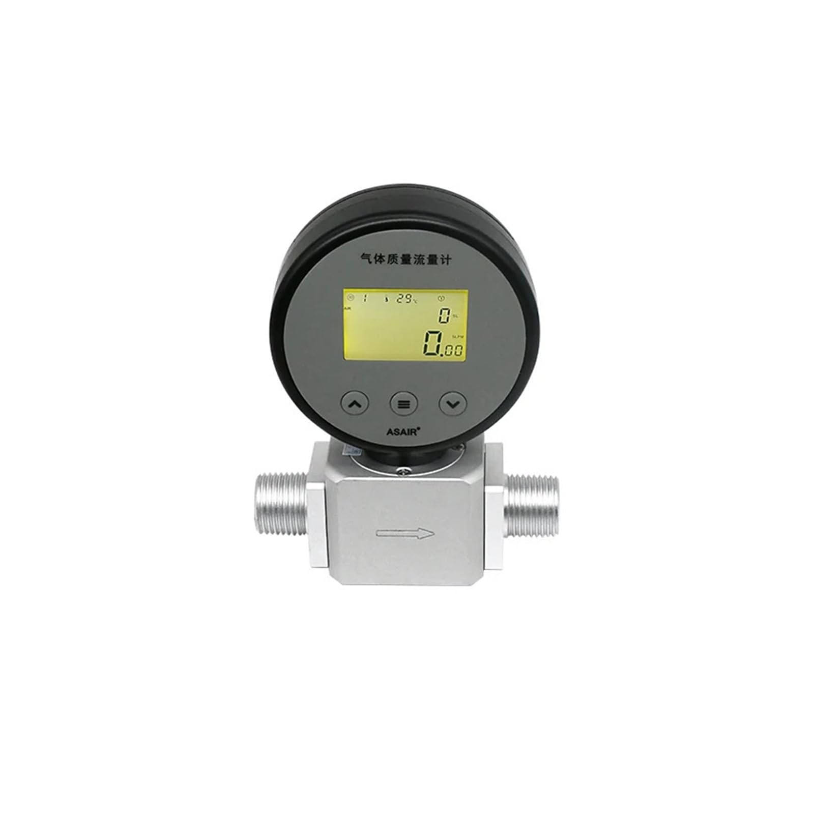 Thermal Mass Gas Flow Meter AMS2106 Oxygen Flow Meter Compressed Air Replacement MF5706 for Industrial Use(Air O2 N2 1-100L)