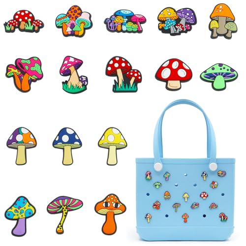 Accesorios para Bogg Bag, decoración hongo, 16 piezas miniatura 1