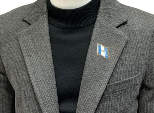 Image of vmcoatdu Country Flag Backs Locking Pin Keepers Locking Clasp Pin Badge International Travel Brooch Metal Alloy Souvenir Pin 0.75x0.7 Inch Small Pin