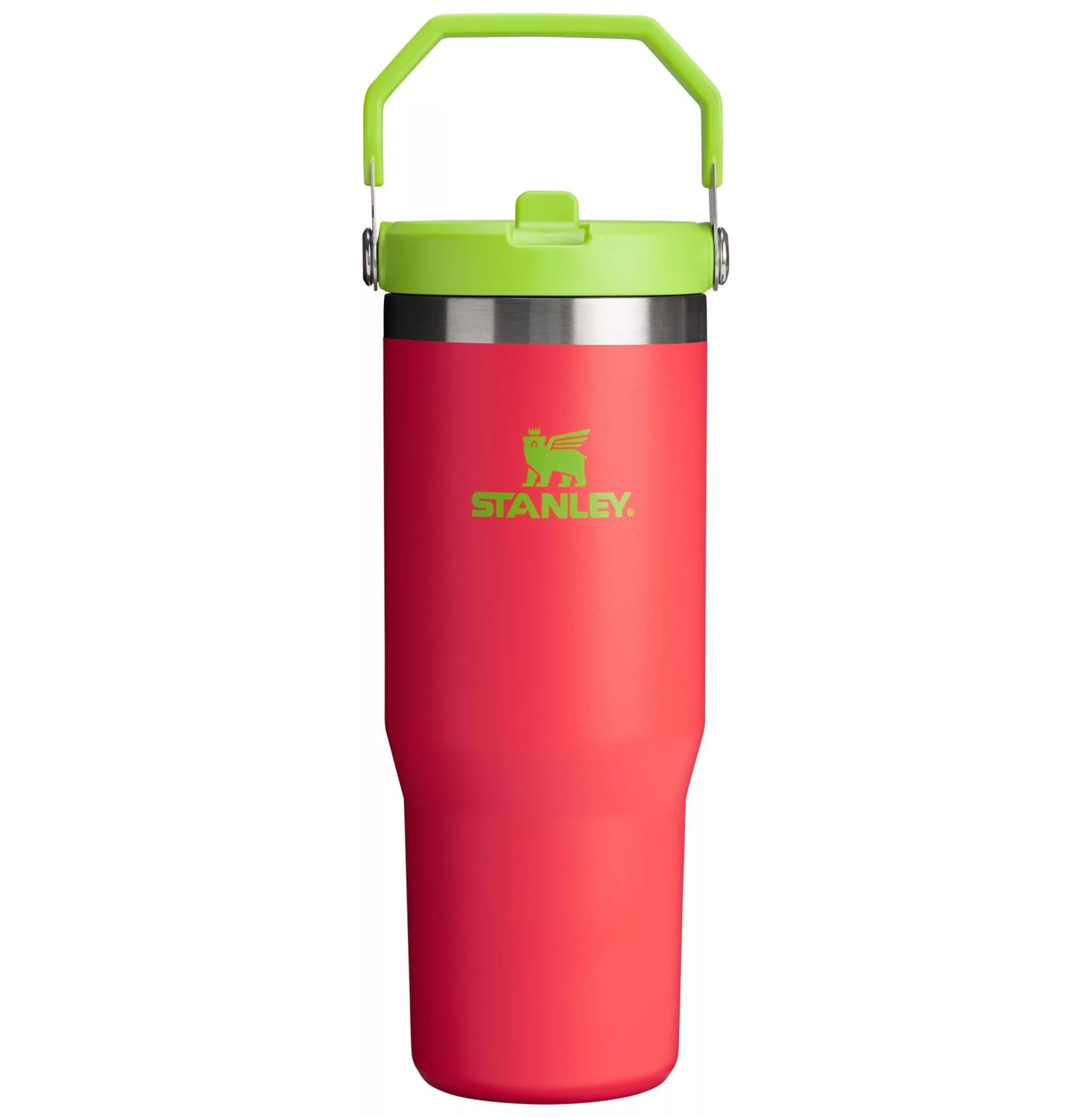 STANLEY Stainless Steel IceFlow Flip Straw Tumbler Hibiscus 30 oz