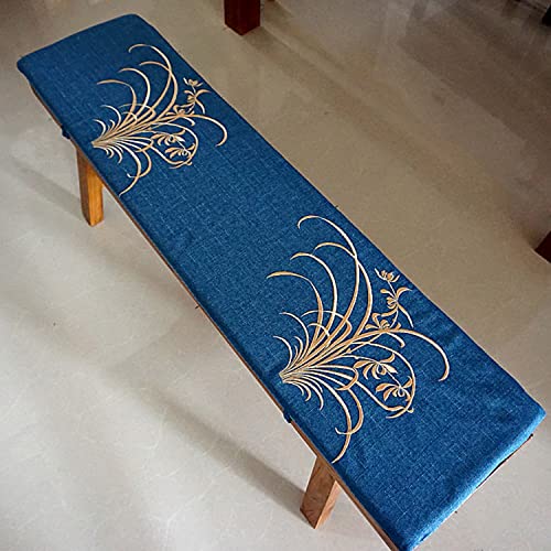 Cojín para banco de jardín de 2/3 plazas, 80/100/120 cm, para interiores y exteriores, para columpio, cocina, patio, columpio - Cómodo y (140 x 35 cm I)