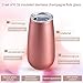 2 Packs Double-insulated Stemless Champagne Flutes Wine Tumbler, Unbreakable Cocktail Cups Reusable Champagne Toasting Glasses with Lids (Rose Gold, 6 OZ)