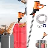 【Compatibilité étendue avec les Fûts】 : Conçue pour les fûts d'huile standard de 200 à 220 litres, cette pompe à liquide s'adapte à la plupart des fûts. Le démarrage instantané permet un pompage sans effort jusqu'à une hauteur de travail d'au moins 5 mètres. Remarque : Cette pompe à huile électrique n'est pas adaptée au pompage de liquides corrosifs. Prise européenne 220 V.
