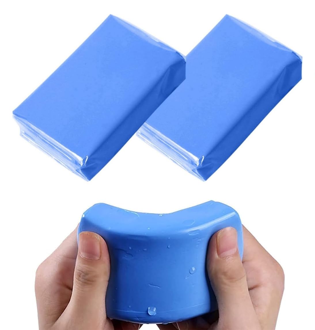 Car Detailing Clay Bar Magic Clay Bar 2 Pack 100g Auto Wash Bar Washing Adsorption Capacity for Car with Storage Box