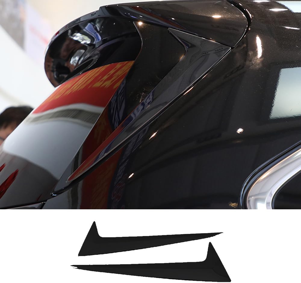 ERIDANUS Auto Accessories Fit for Toyota Sienna 2025 2024 2023 2022 2021 Car Tail Cover Rear Window Trim Strip (Black) ABS 2 PCS