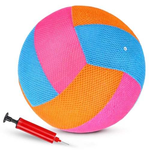 Threan 8.5" Pool Water Volleyball with Grip,Pink, Orange, Blue by Threan - Used condition - Image 8