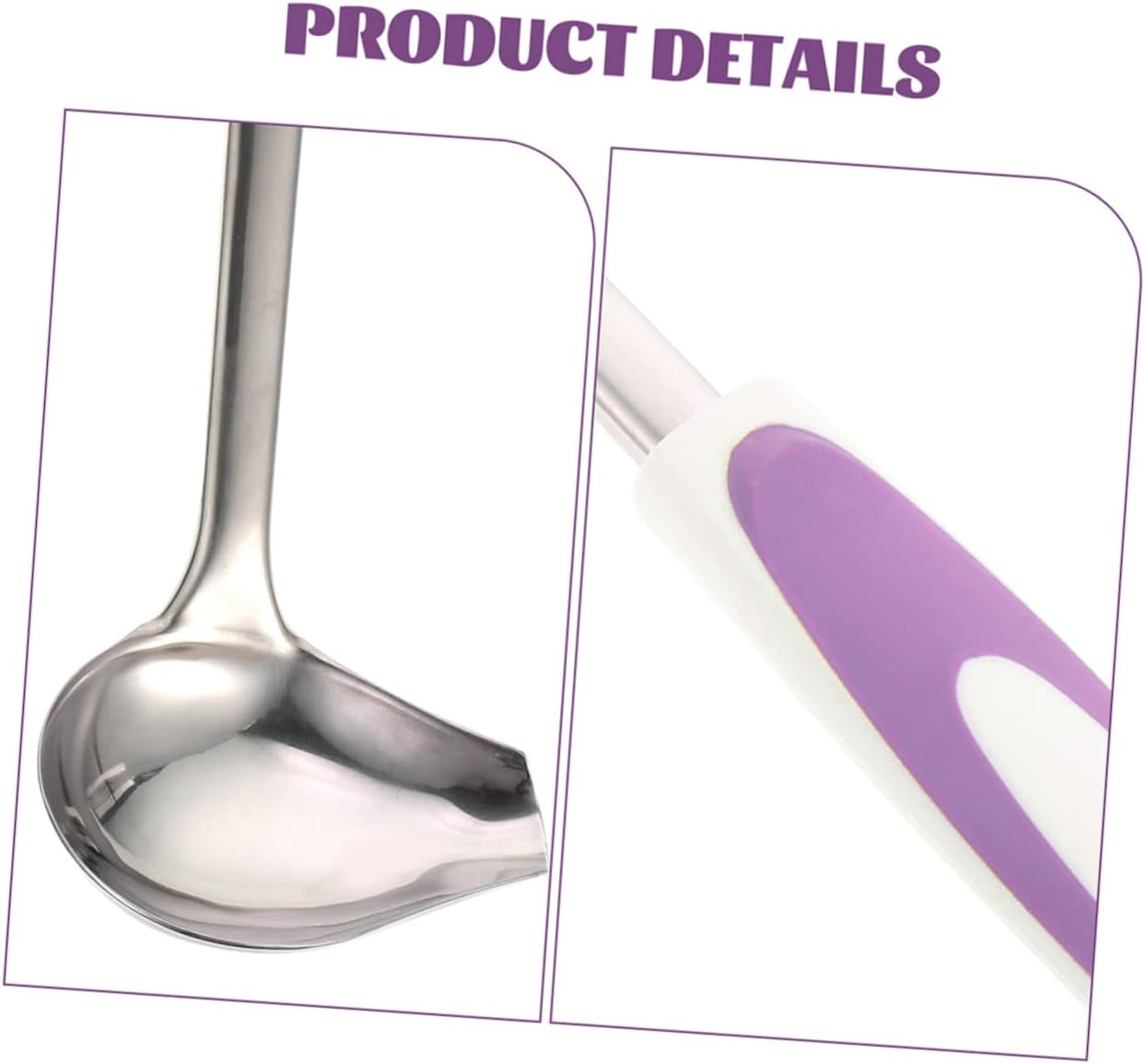2pcs Gravy Ladle with Pouring Spout Stainless Steel for Sauce