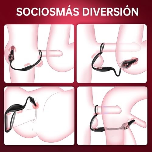 Estimuldor-de-Prostt-con-Anillo-de-Martillo-Silicona-Masaj-de-Prostt-Macho-Remoto-USB-Enchufe-de-Prostata-7-Modo-Masajador-de-Prostt-Hombre-Pareja-Negro