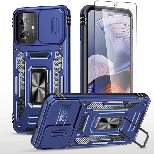Accessoires de protection MotoG55 coque Motorola G55 5G rigide avec béquille anneau