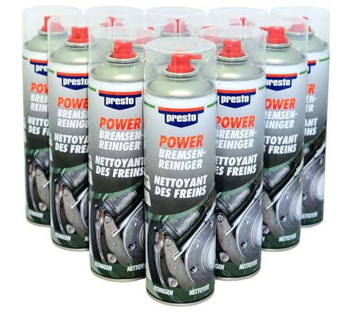 Frein Spray Presto Power 500 ml pour voiture - Rapidité maximale - Automobiles et camions - Séchage rapide - Sprayer fac