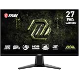 msi MAG 275FA E20 Monitor Gaming 27'' FHD 1920x1080 Rapid IPS, 200 Hz, 0,5 ms, HDR Ready, Adaptive Sync, Eye Care, AI Vision, HDMI 2.0b, DP 1.2a, senza cornice, compatibile VESA