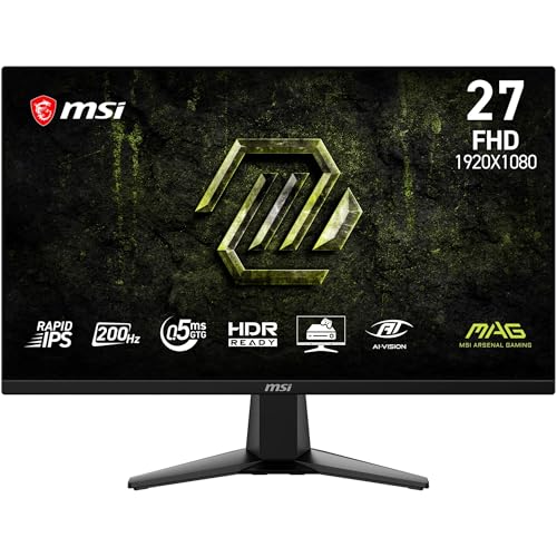 MSI MAG 275FA E20 Monitor Gaming 27" FHD 1920x1080, IPS, 200 Hz, 0,5 ms