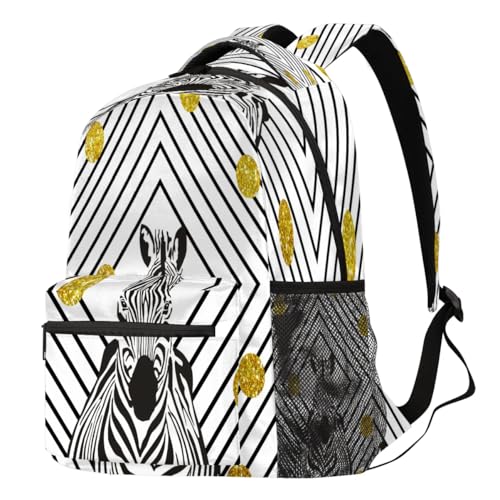 Sac à dos zèbre pour le voyage décontracté et le lycée