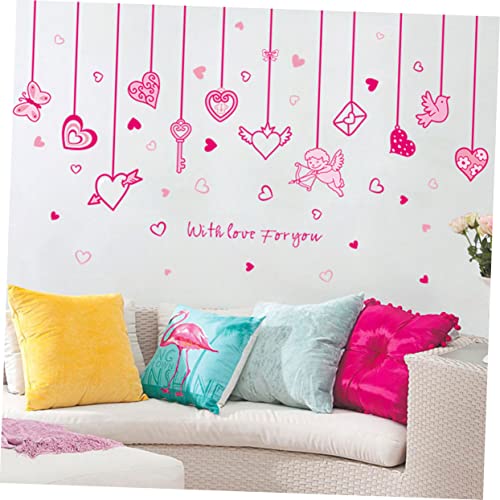 Décalcomanies cœur Saint-Valentin et sticker mural intérieur festive - 7