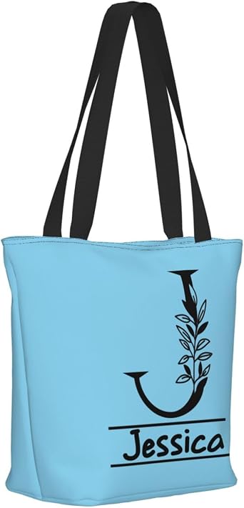 Custom Tote Bags, Design Your Own Heavy Canvas Tote Grocery Shopping Bag Customizable Gift