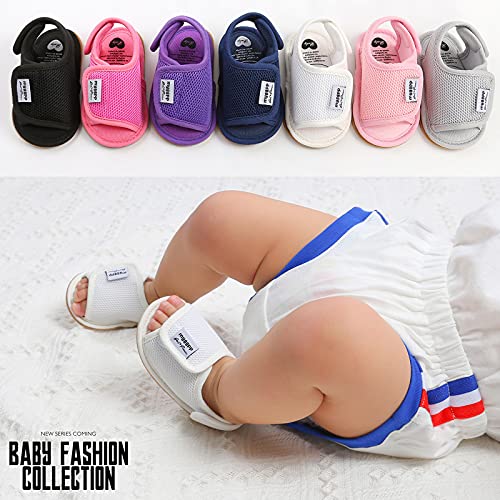 Generic Infant Baby Boys Girls Summer Open Toe Sandals Non Slip Soft Sole Toddler First Walke𝐫 Crib Shoes Mesh Flat Shoes2