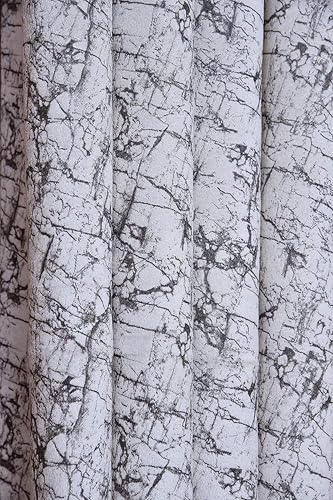 Image of Window Curtain 5 Feet Long for Living Room - Window Curtain Set of 1 Pcs Panel, Velvet Curtain Blackout & Stylish Parda for Home Decor & Office White Colour