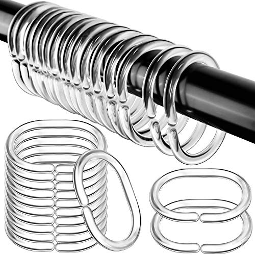 36 Pieces Shower Curtain Rings , FANDAMEI Plastic Shower Curtain Hooks Hanger for Bathroom Shower Window Rod 36 Pieces Shower Curtain Rings , FANDAMEI Plastic Shower Curtain Hooks Hanger for Bathroom Shower Window Rod