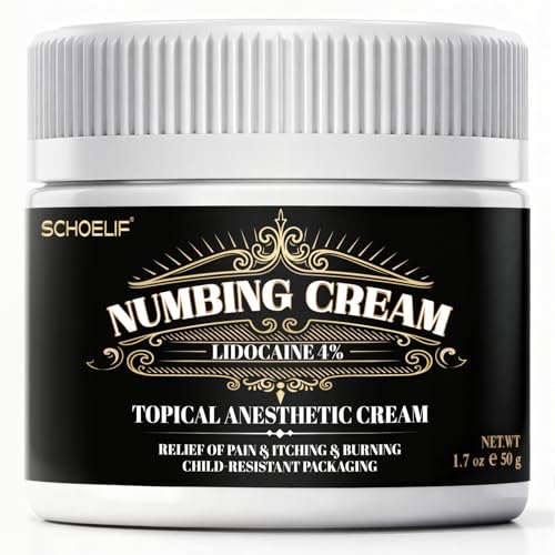 SCHOELIF Numbing Cream Extra Strength, Topical Anesthetic Cream, Child-Resistant Packaging 50g/1.7oz