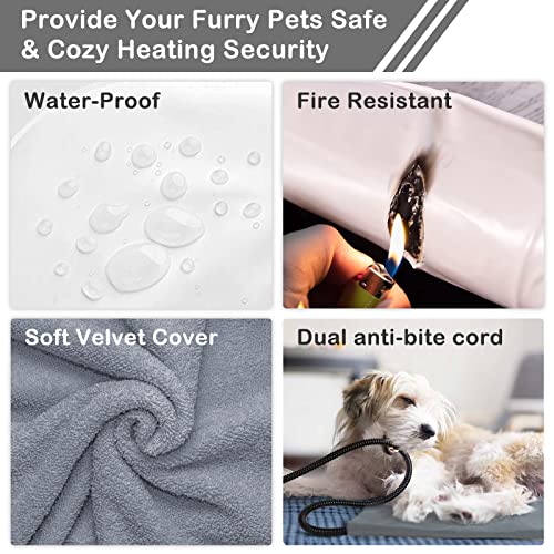 Petdott PDT-NEWHEATINGPAD4050-GRAY Pet Heating Pad Outdoor Inside thumb #3