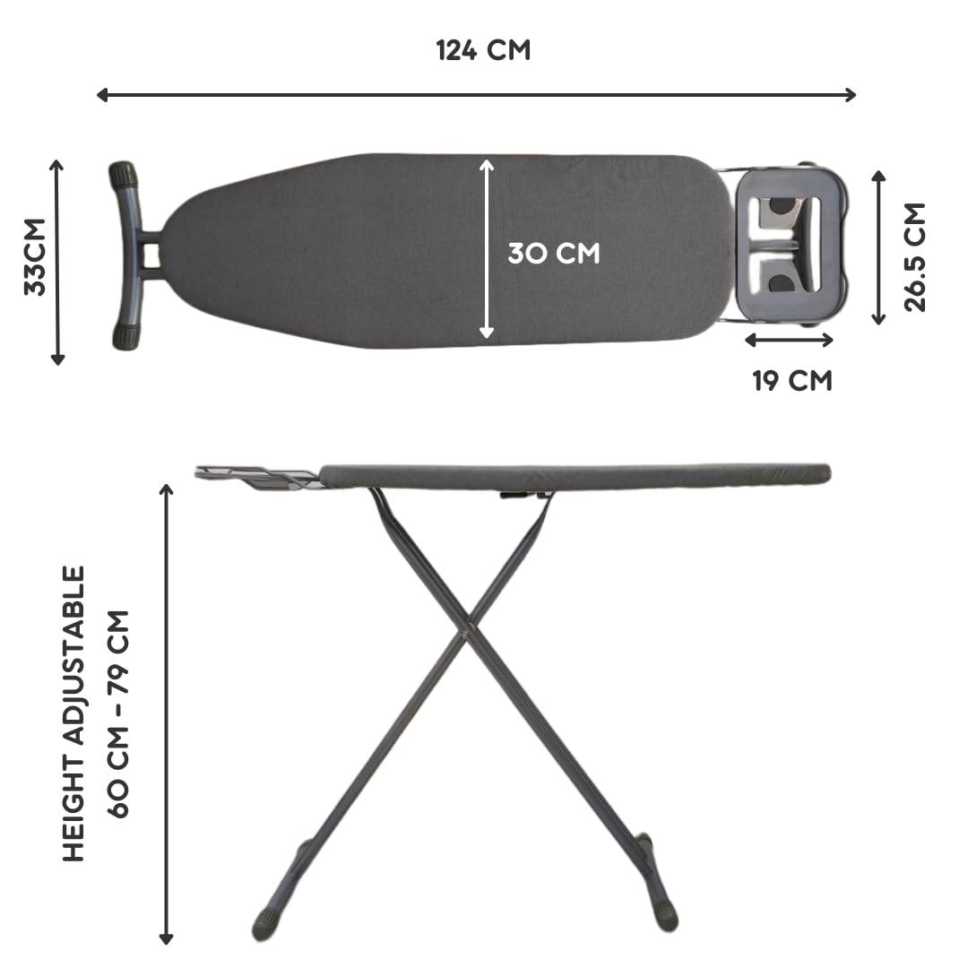 Foldable Ironing Board - Space Saving & Adjustable -6