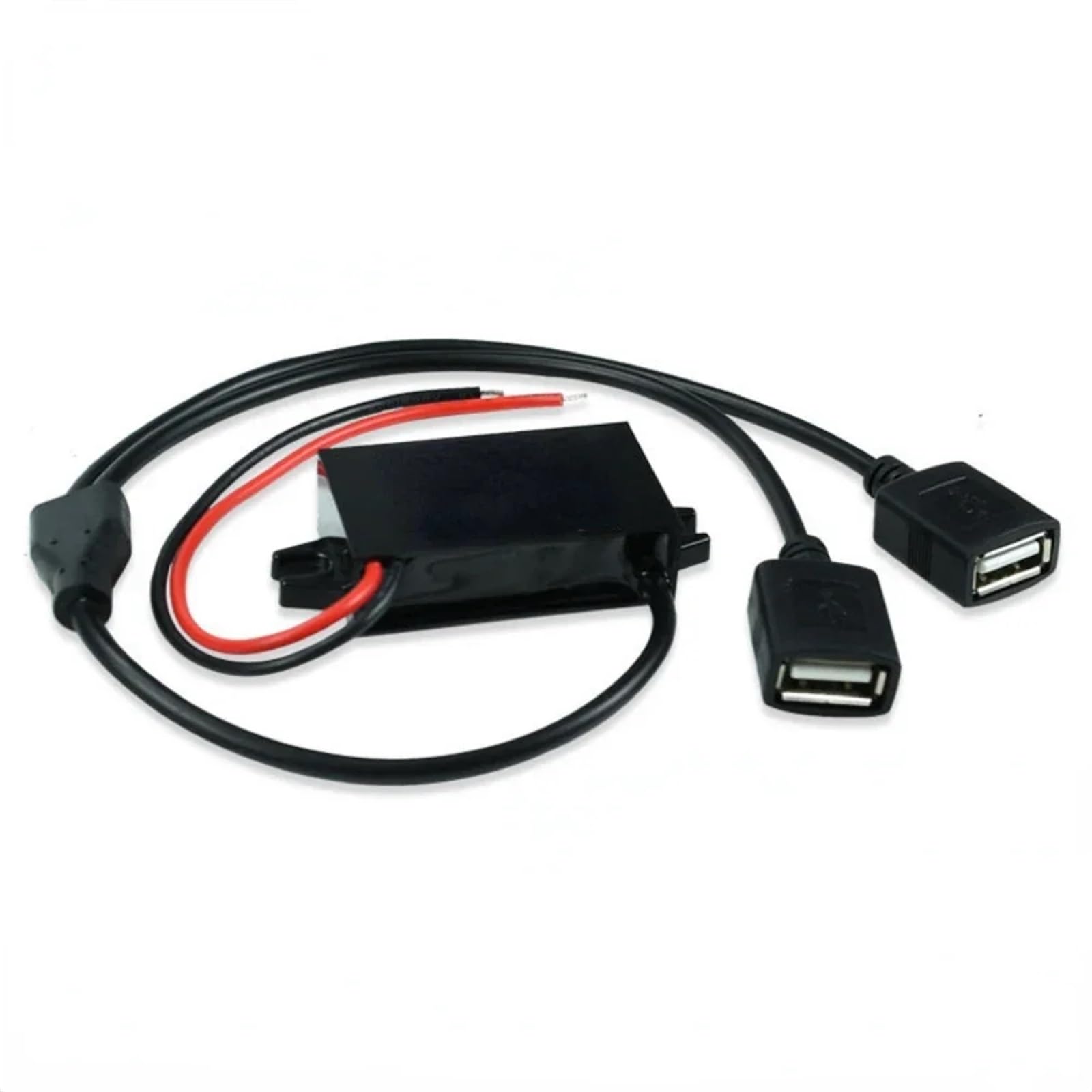 12V 24V 36V 48V 60V 72V Buck na 5V 3A USB DC, adapter ładowarki do telefonu samochodowego i motocyklowego 11V-90V (kolor: Pojedyncza kobieta, rozmiar: 11V-90V na 5V 3A)