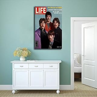 Couverture de magazine vintage des Beatles, affiche de musique vintage 1968, art de couverture vintage, décoration d'intérieur, art mural, affiche sur toile, décoration murale, peinture pour salon, – Image 4