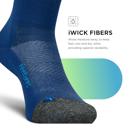 Image of Feetures Elite Light Cushion Mini Crew Sock - Sport Sock with Targeted Compression