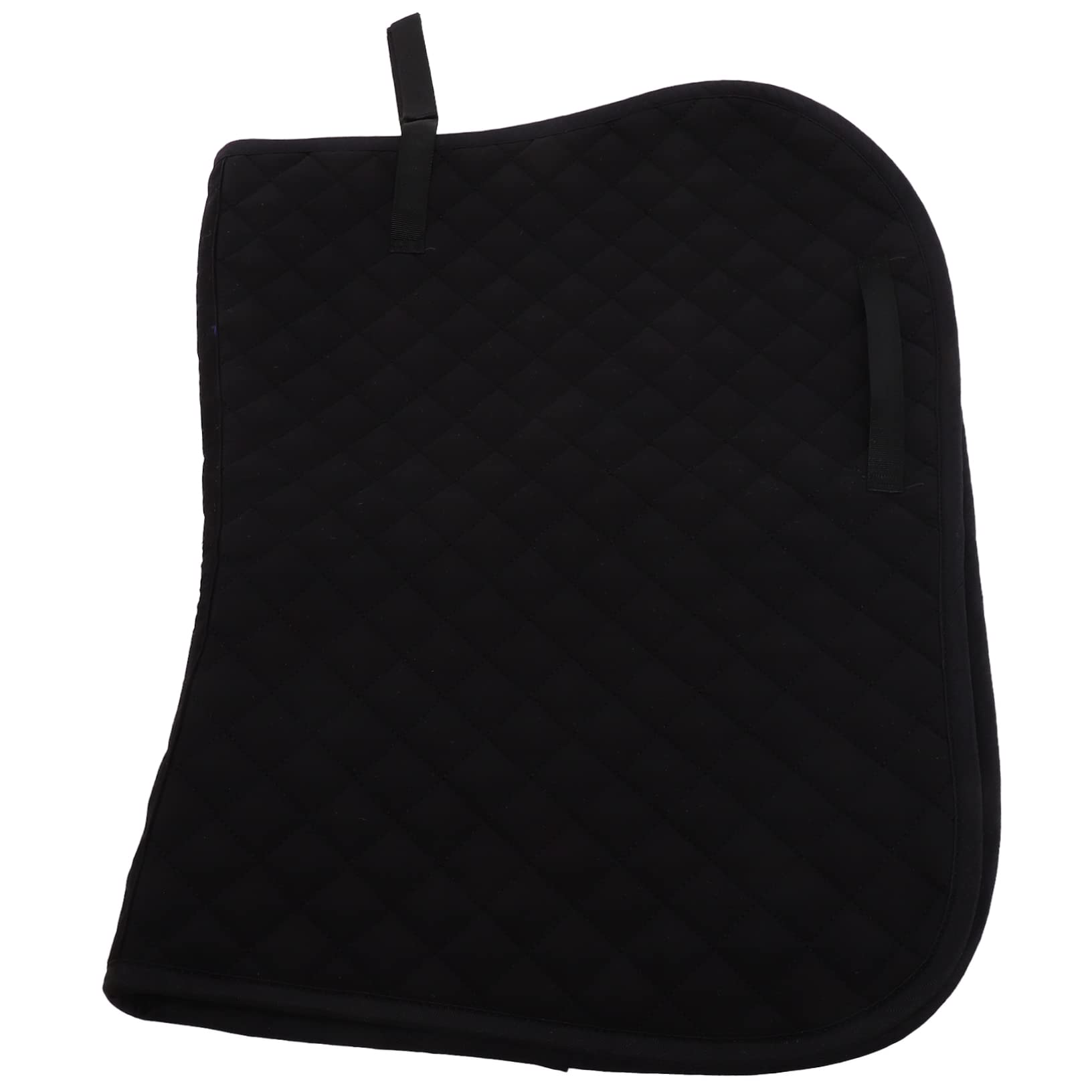 Saddle Pad Horse Supplies Contoured Saddle Pad Western Saddle Blanket Horse Cushion Horse Reusable Pad Bareback Pad for Horses Soft Mat Sweat Pad Seat Cushion Black Polyester