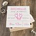 Personalized Baby Keepsake Box (Regular, Pink Footprints)