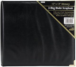Pioneer holds 12 Inch by 12 Inch 3-Ring Sewn Oxford Cover Memory Book