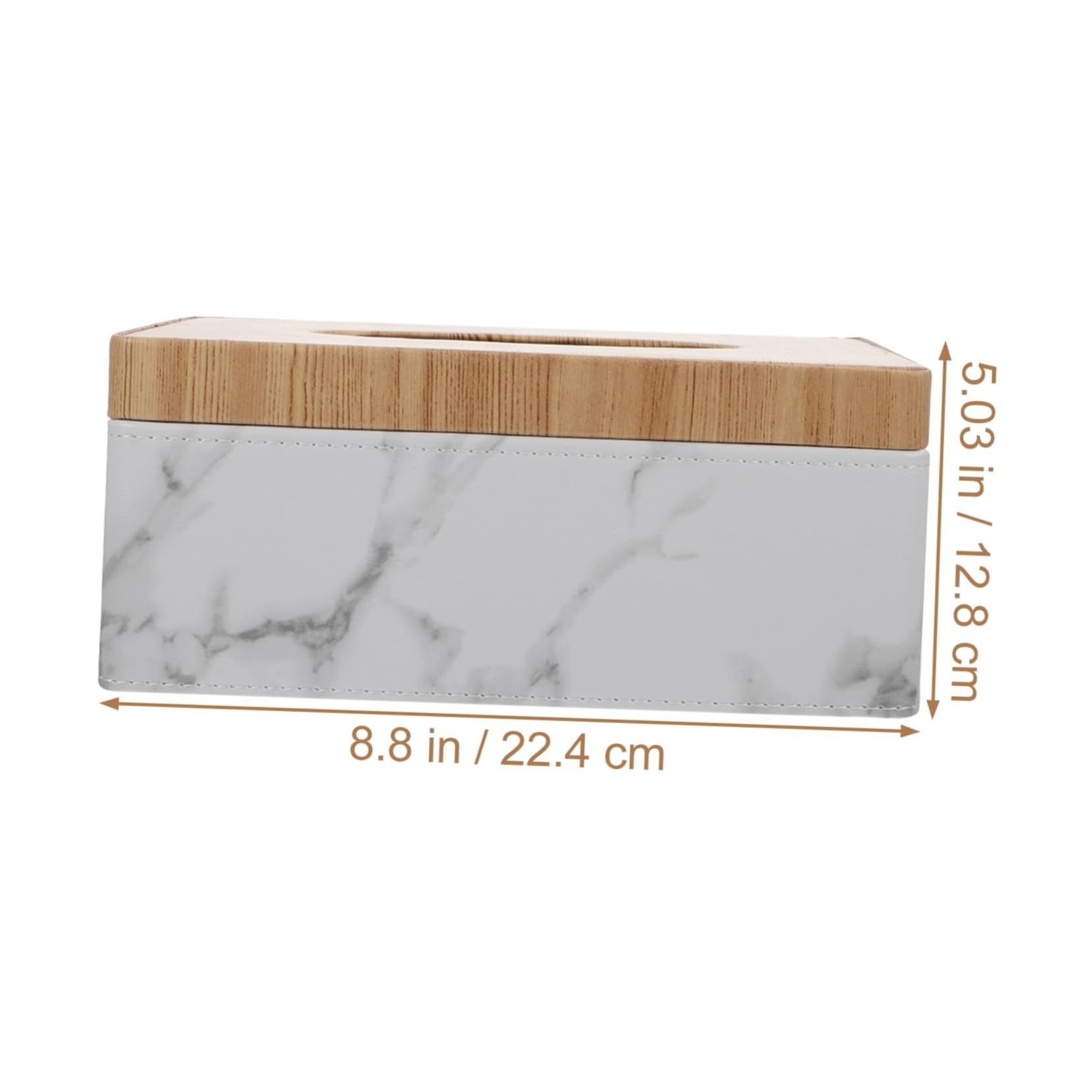 RORPOIR Cute Marble Tissue Box Cover Desktop Storage Organizer for Napkins Kitchen Paper Holder