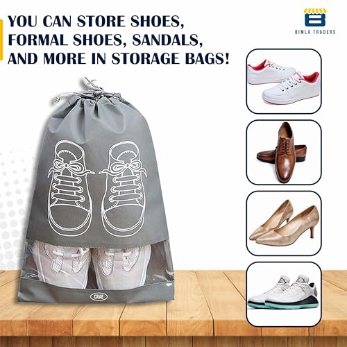 Image of Crae Shoes Bag for Travel & Storage Organizer for Men & Women | Travel Accessories | Shoe Organizer | Shoe Cover for Travel Essentials.