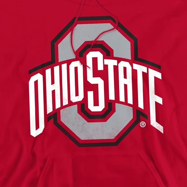 LOGOVISION Official Collegiate Distressed Primary Logo Adult Pullover Hoodie Collection - 2
