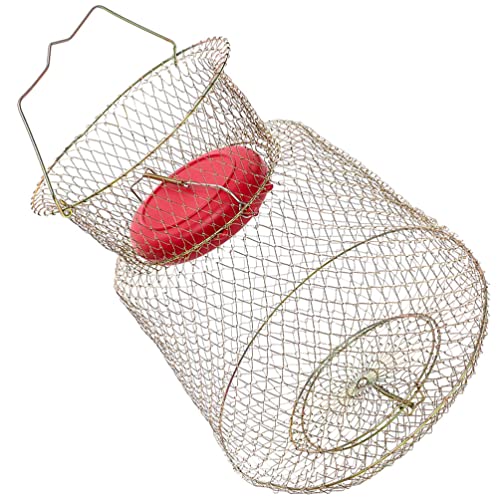 BESPORTBLE Metal Fish Guard Portable Fishing Netting Fish Net Baskets for Catching Easy to Clean