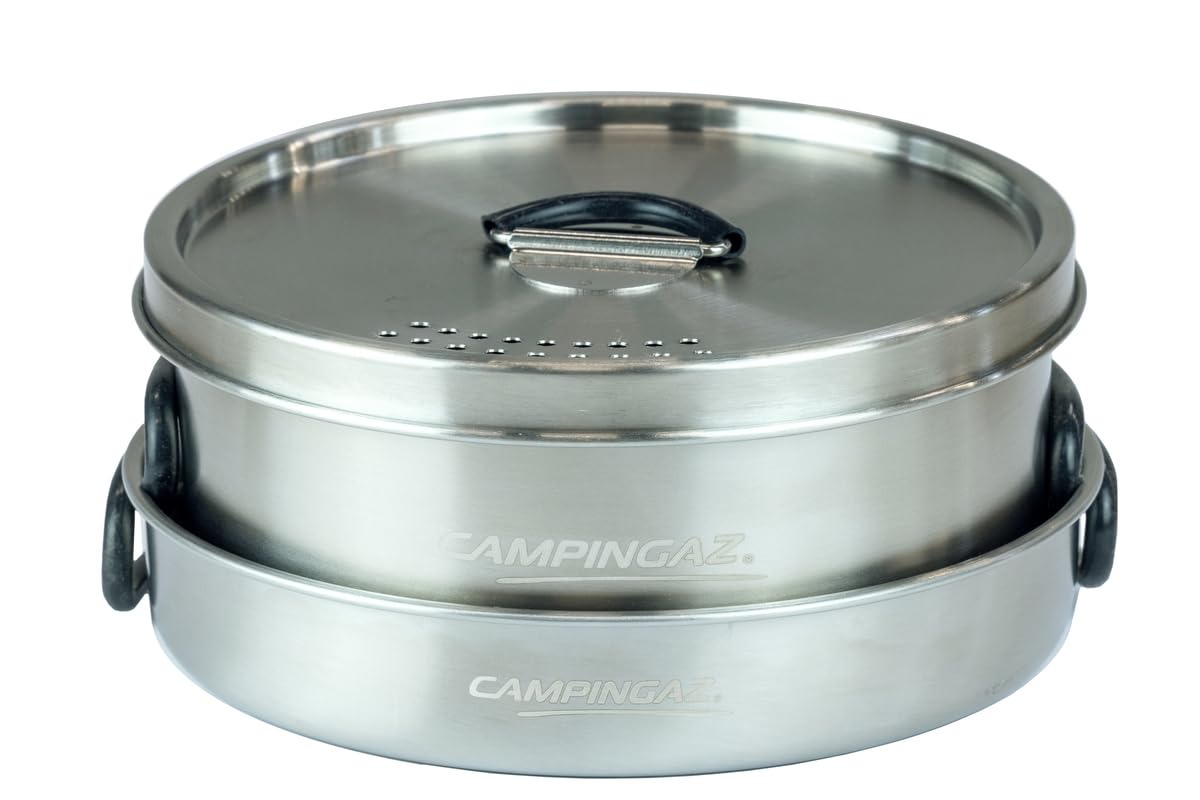 ANNONS Batterie de cuisine, 3 pièces, verre, acier inoxydable