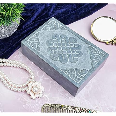 Crocon Grey Marble Jewelry Box Cover