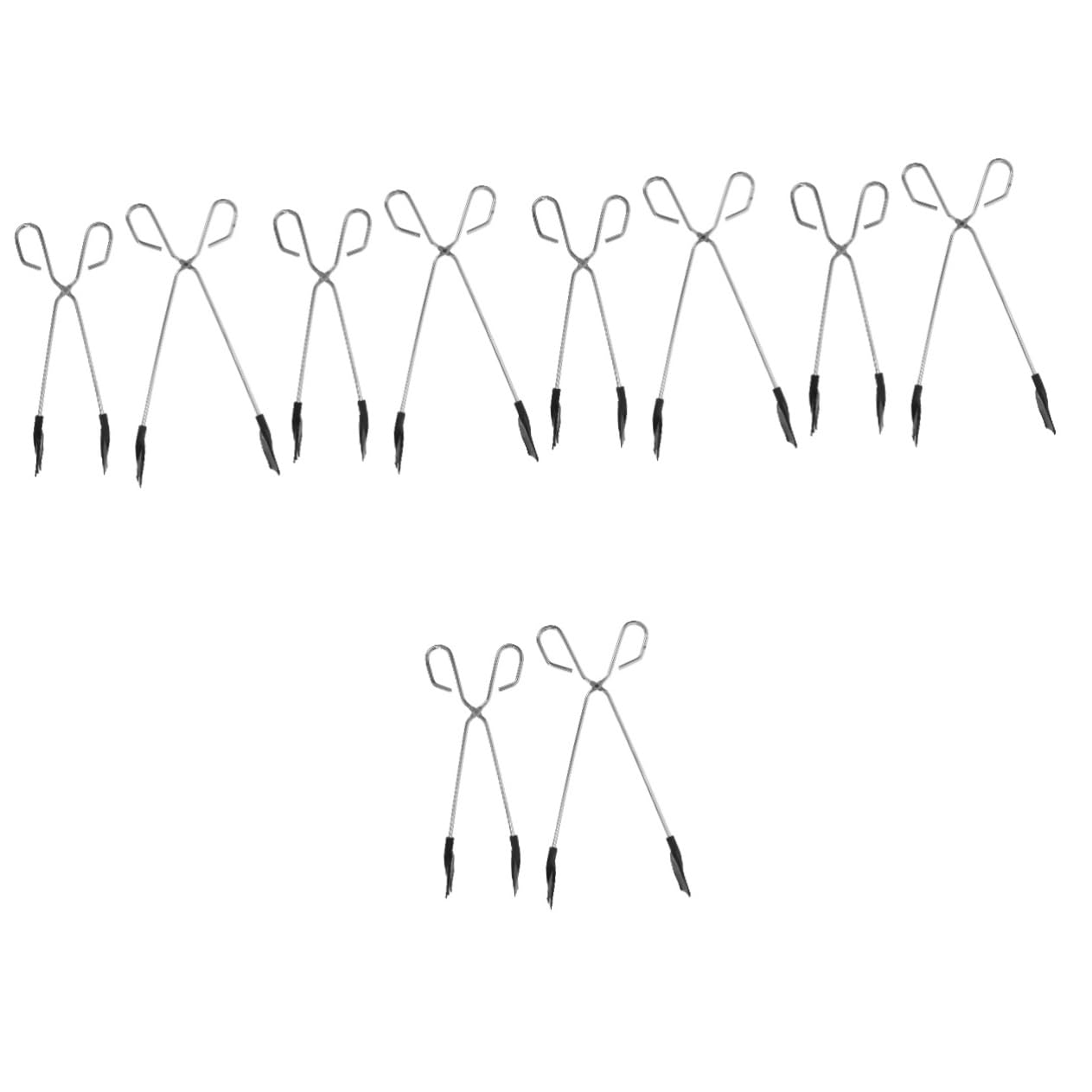 10pcs Heavy Duty Grabber Tool Trash Picker Reusable Tong Garbage Clamp Easy to Use Cleaning Grabber for High Shelves