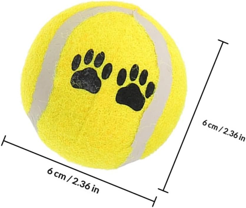 TOYANDONA 16pcs Dog Fetch Balls Rubber Interactive Throwing 7cm Diameter Sturdy Chew for Aggressive Dogs Training and Play Random Color