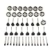 Produktbild liuchenmaoyi Stahlbürste Heißer 45. PC. Drahtbürsten Set Stahl-Radbürsten Zubehör für Dremel Rotary Tools Wiederherstellungswerkzeuge.