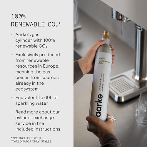 Image of Aarke Carbonator 3 - Premium Sparkling Water Maker, Matte Grey | Stainless steel, Cordless soda maker for home, Carbonated water machine, BPA-free PET bottle included