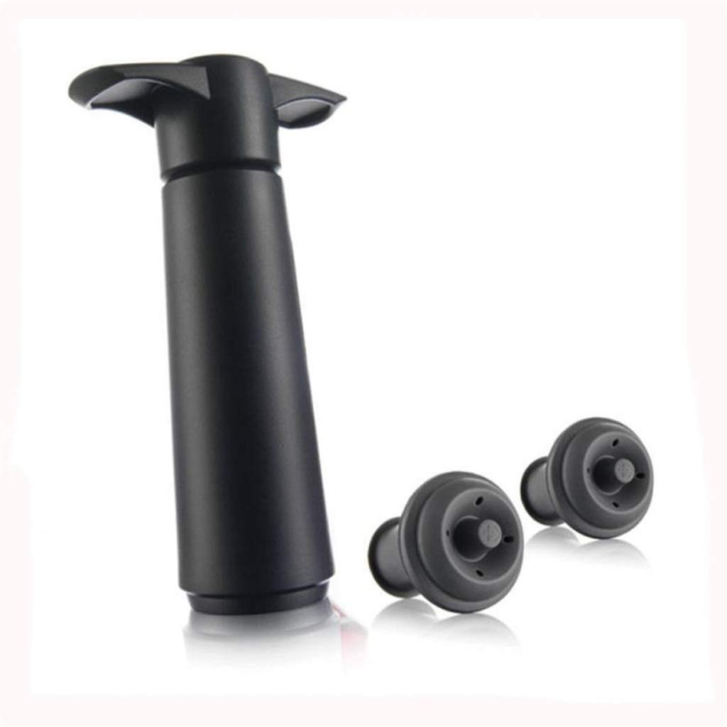 Bomba de vacío para botellas de vino con tapones de silicona reutilizables