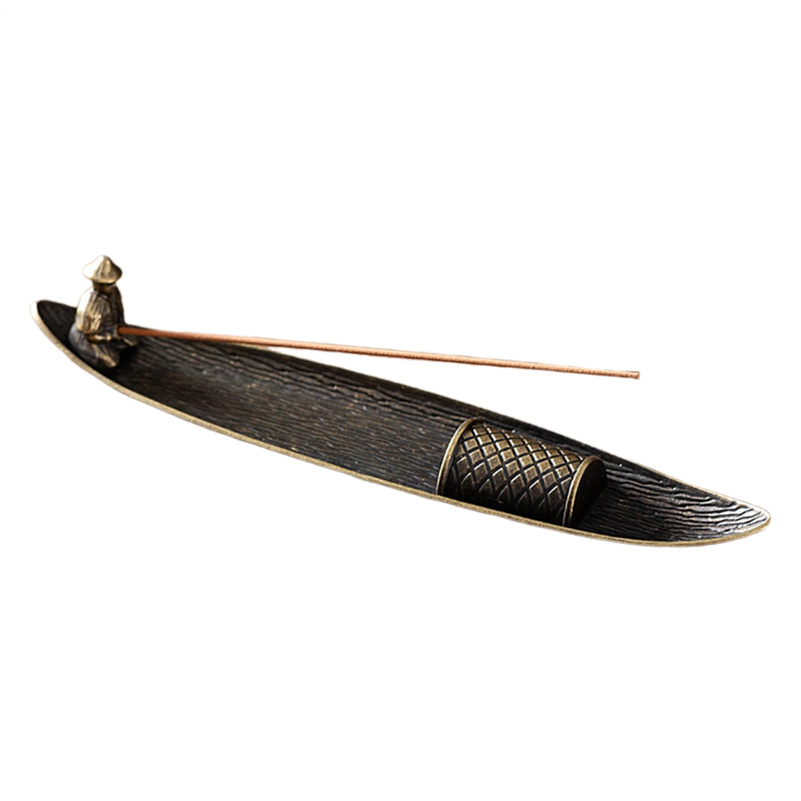 Incense Holder For Sticks, Decorative Fisherman Room Decor Incense Burner, Insence-stick Holder With Ash Catcher, Room Decor Aesthetic, Indoor Outdoor Decor For Meditation, Yoga Room, Home, Tea Room