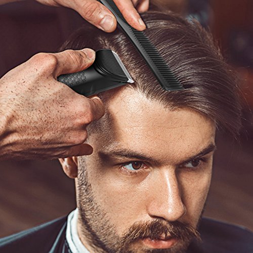 Ceenwes Professional Hair Clippers Cordless Pro Hair Trimmer Rechargeable Beard Trimmer Electric LED Display Haircut Kit for Men and Family Use with Charging Dock 8 Guide Combs 2 Scissors1 Hairdressing Cape - Thumbnail 2